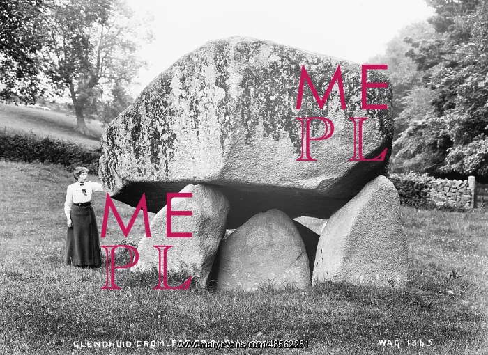 : Glendruid Cromlech, Co. Dublin, from N : Glendruid Cromlech, Co. Dublin, from N