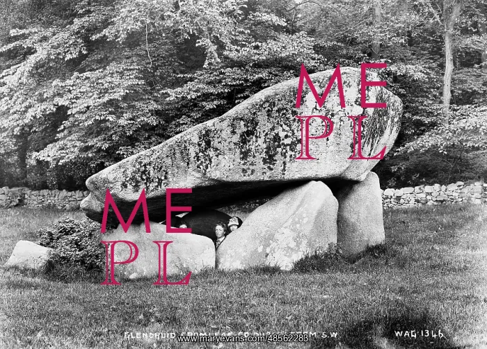 : Glendruid Cromlech, Co. Dublin, from South West : Glendruid Cromlech, Co. Dublin, from South West