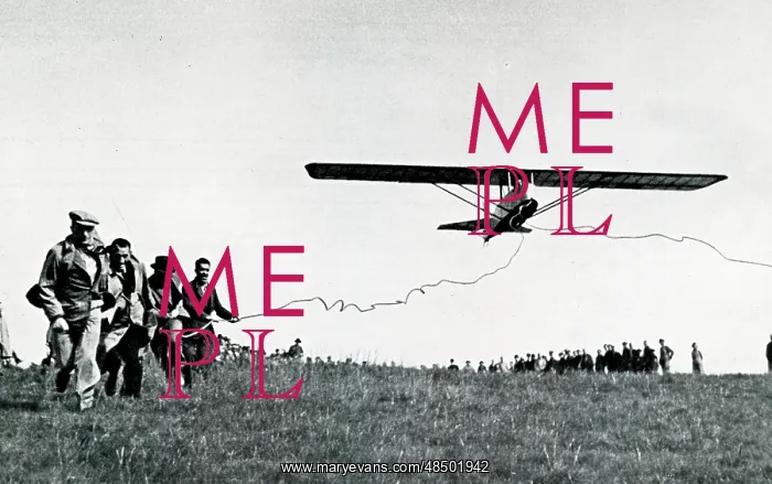  : A glider catapulted into the air