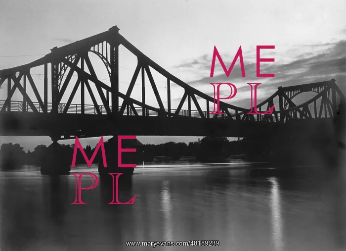 : The Glienicke Bridge in Potsdam, 1934 : The Glienicke Bridge in Potsdam, 1934