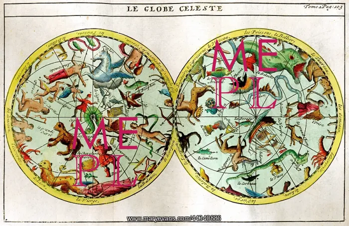 : Globe Celeste - Map of stars and constellations in the sky : Globe Celeste - Map of stars and constellations in the sky
