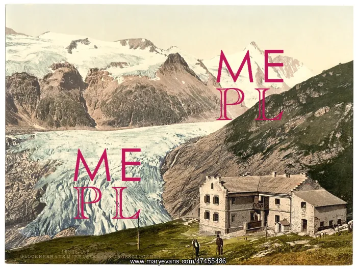 : Glocknerhaus, with Pasterze and Grossglockner, Carinthia, Au : Glocknerhaus, with Pasterze and Grossglockner, Carinthia, Au