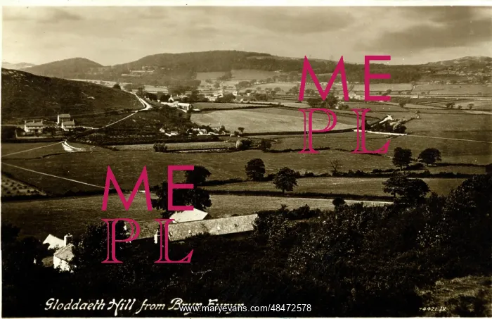 : Gloddaeth Hill from Bryn Euryn, Colwyn Bay, Conwy - Clwyd : Gloddaeth Hill from Bryn Euryn, Colwyn Bay, Conwy - Clwyd