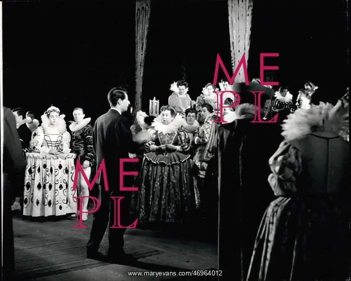 : Gloriana, coronation opera, rehearsal : Gloriana, coronation opera, rehearsal