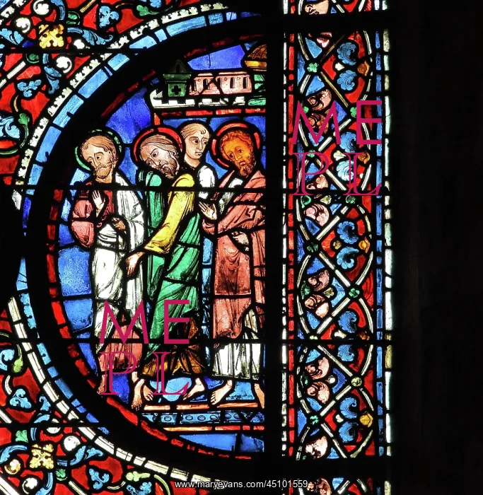 : Glorification of the Virgin stained glass window : Glorification of the Virgin stained glass window