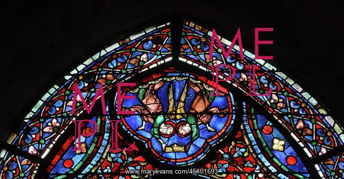 : Glorification of the Virgin stained glass window : Glorification of the Virgin stained glass window