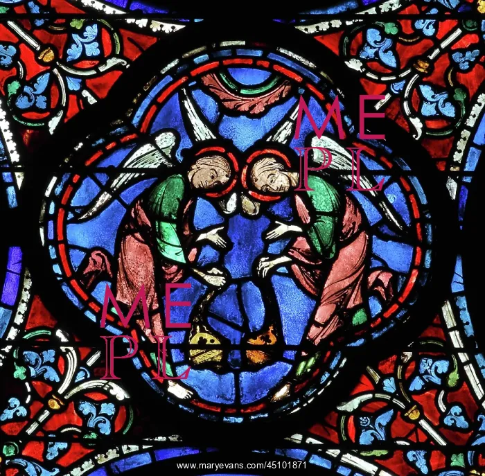: Glorification of the Virgin stained glass window : Glorification of the Virgin stained glass window