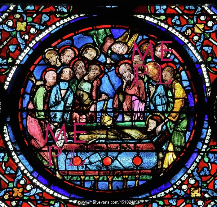 : Glorification of the Virgin stained glass window : Glorification of the Virgin stained glass window