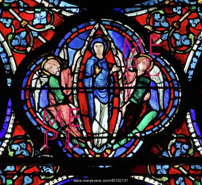 : Glorification of the Virgin stained glass window : Glorification of the Virgin stained glass window