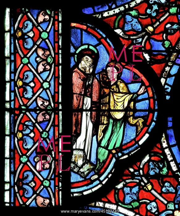 : Glorification of the Virgin stained glass window : Glorification of the Virgin stained glass window