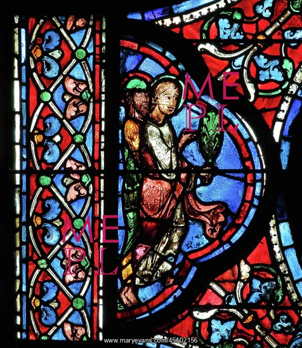  : Glorification of the Virgin stained glass window