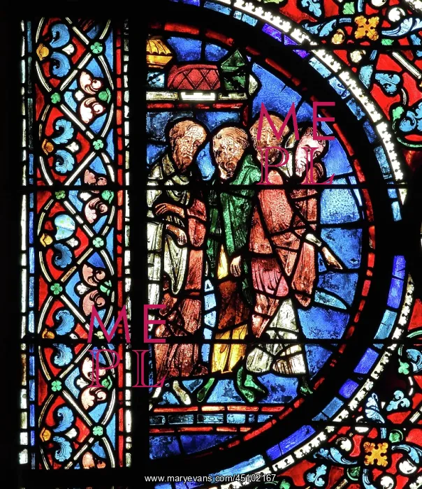 : Glorification of the Virgin stained glass window : Glorification of the Virgin stained glass window