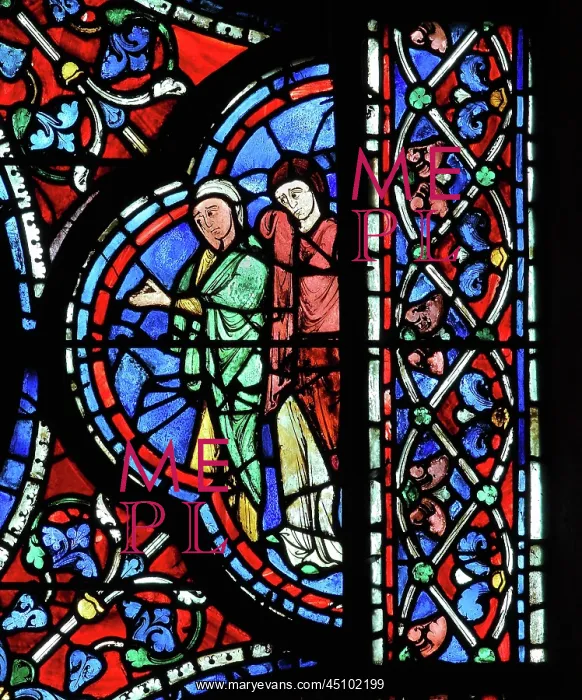 : Glorification of the Virgin stained glass window : Glorification of the Virgin stained glass window