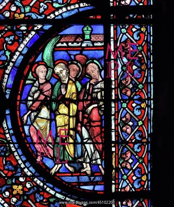 : Glorification of the Virgin stained glass window : Glorification of the Virgin stained glass window