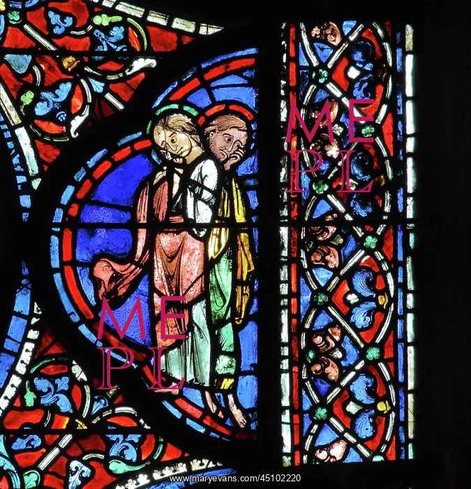 : Glorification of the Virgin stained glass window : Glorification of the Virgin stained glass window