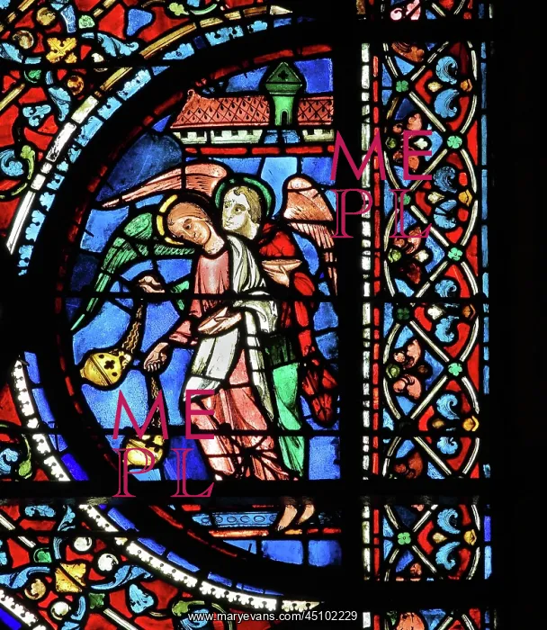 : Glorification of the Virgin stained glass window : Glorification of the Virgin stained glass window