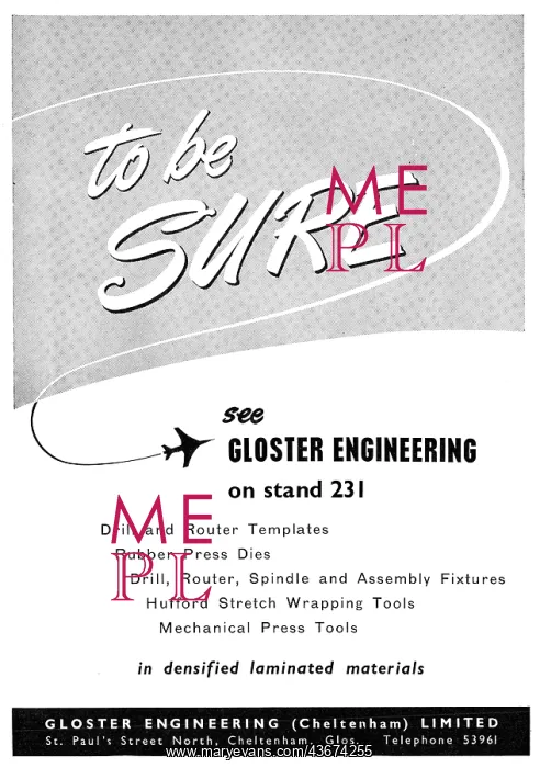 : Gloster Engineering - Tools & Templates : Gloster Engineering - Tools & Templates