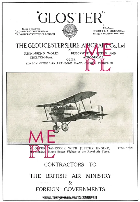 : Gloster Gamecock - Bristol Jupoter Engine : Gloster Gamecock - Bristol Jupoter Engine