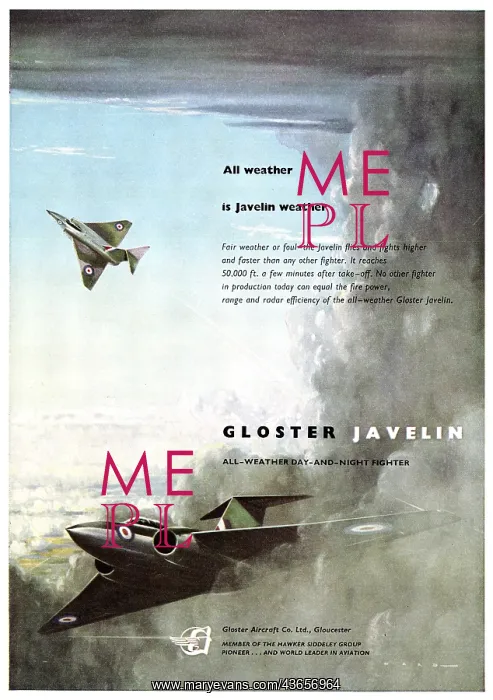 : Gloster Javelin : Gloster Javelin