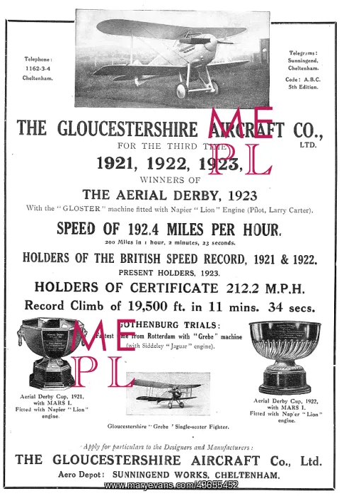 : Gloster Mars Achieves Record Climb : Gloster Mars Achieves Record Climb