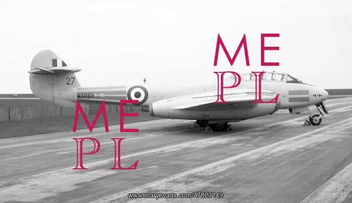 : Gloster Meteor T.7 WA669 27 : Gloster Meteor T.7 WA669 27