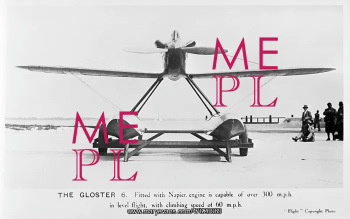 : Gloster VI seaplane with Napier engine : Gloster VI seaplane with Napier engine