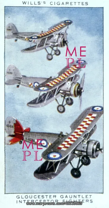  : Gloucester Gauntlet interceptor fighter planes, WW1