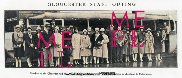  : Gloucester staff outing by charabanc - Halford Cycle Co. Ltd