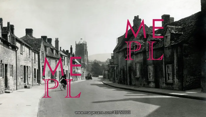 : Gloucester Street and Church, Winchcombe, Gloucestershire : Gloucester Street and Church, Winchcombe, Gloucestershire
