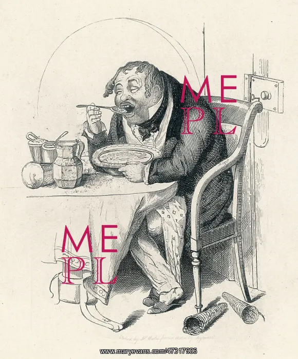 : GLUTTONOUS MAN 1835 : GLUTTONOUS MAN 1835