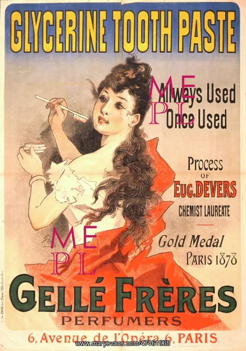 : Glycerine tooth paste - Gelle Freres perfumers 6, Avenue de : Glycerine tooth paste - Gelle Freres perfumers 6, Avenue de