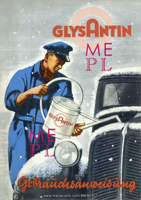 : Glysantin frost protection advert : Glysantin frost protection advert