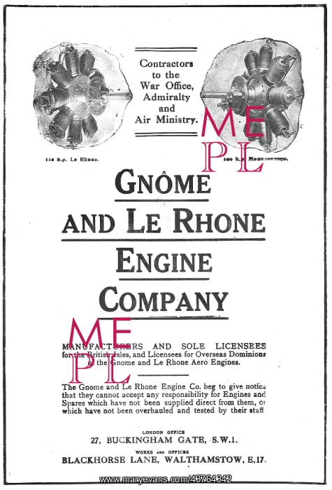 : Gnome & Le Rhone 110 & 100HP Aero Engines : Gnome & Le Rhone 110 & 100HP Aero Engines