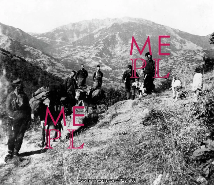 : Goatherds in Serbia, 1915 : Goatherds in Serbia, 1915