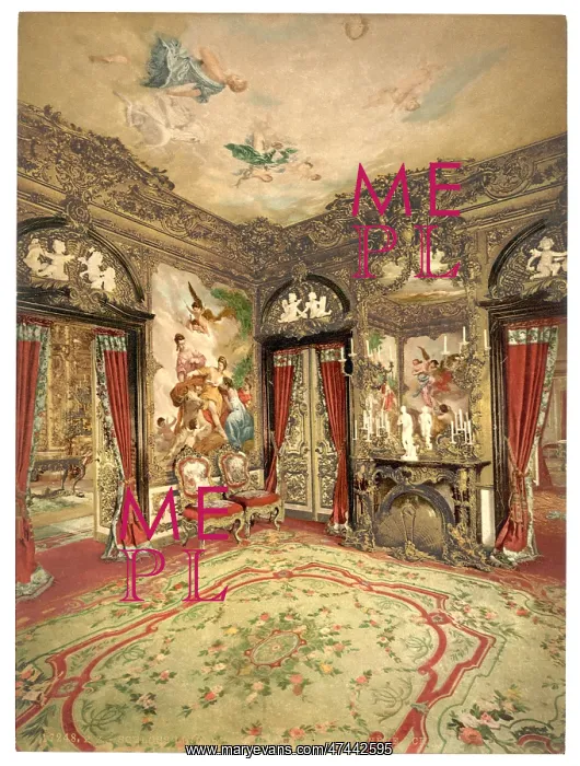: The Gobelin Tapestries, Linderhof Castle, Upper Bavaria, Ger : The Gobelin Tapestries, Linderhof Castle, Upper Bavaria, Ger