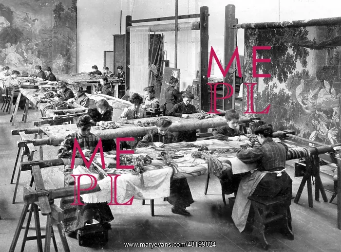 : Gobelin weaving mill, 1908 : Gobelin weaving mill, 1908