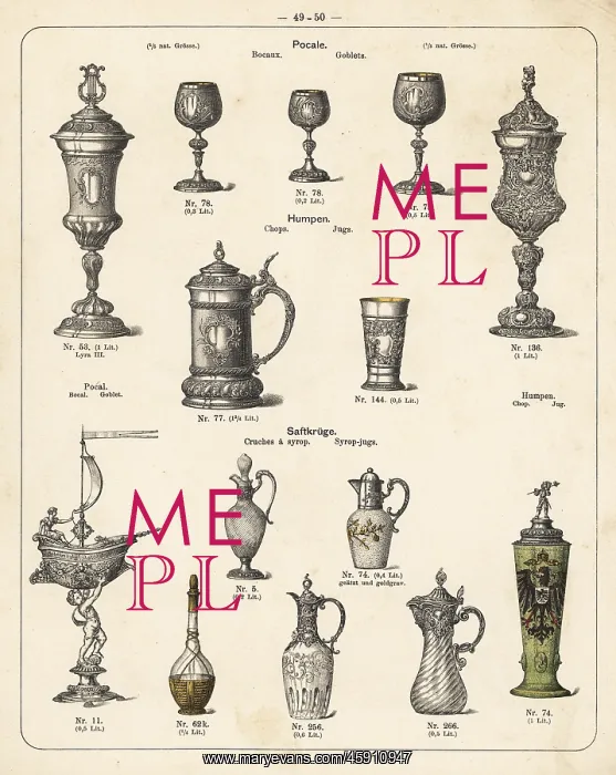 : Goblets, jugs and syrup jugs : Goblets, jugs and syrup jugs