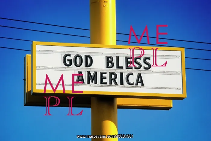  : God Bless America Sign September 2001