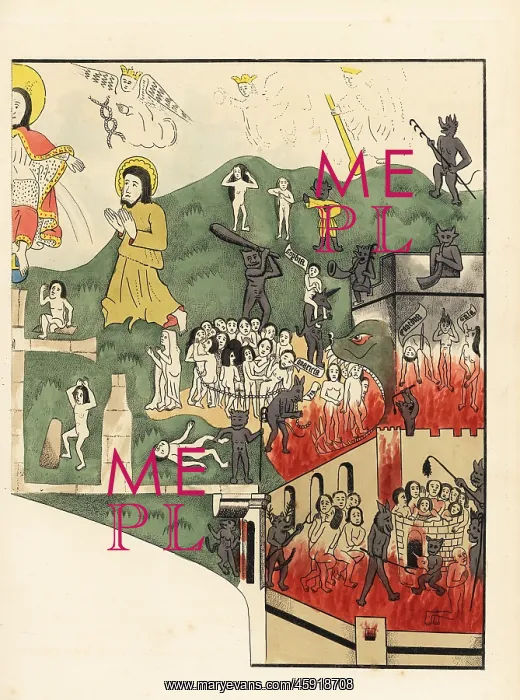 : God on Judgment Day sending sinners to hell : God on Judgment Day sending sinners to hell