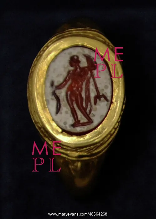  : God Neptune depict in a ring. 1-100