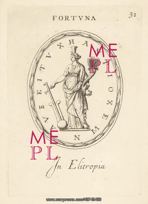 : Goddess of Fortune, Tyche of Antioch in heliotrope : Goddess of Fortune, Tyche of Antioch in heliotrope