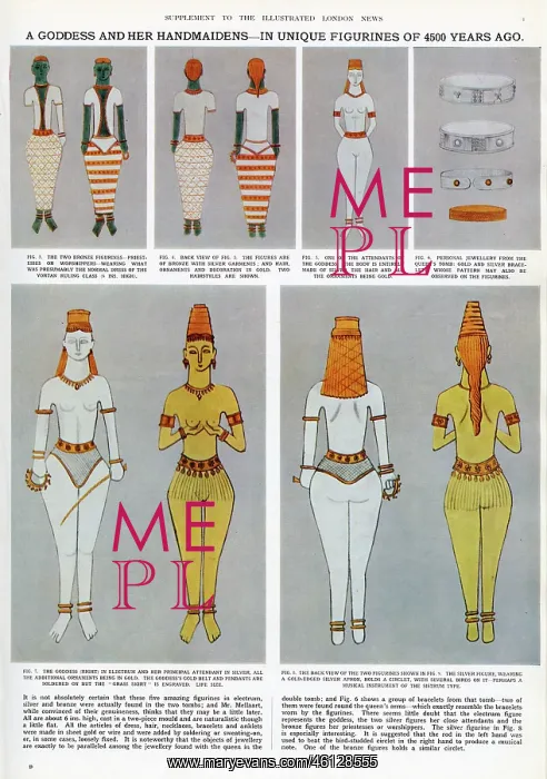  : A goddess and her handmaidens in unique figurines