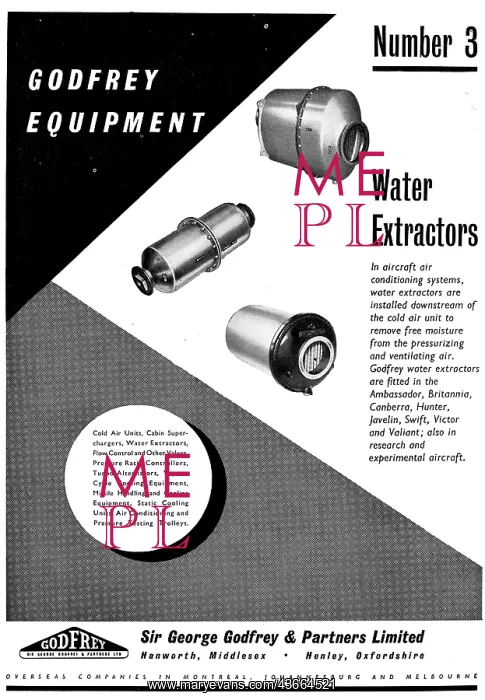 : Godfrey Aircraft Pressurisation & Air Conditioning Equipment : Godfrey Aircraft Pressurisation & Air Conditioning Equipment