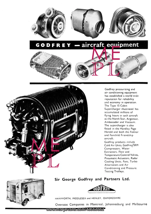 : Godfrey Aircraft Pressurization & Air Conditioning Equipment : Godfrey Aircraft Pressurization & Air Conditioning Equipment