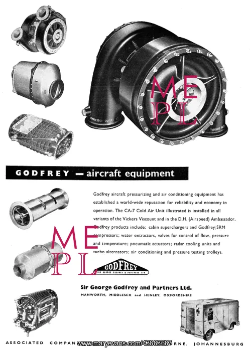 : Godfrey Aircraft Pressurization & Air Conditioning Equipment : Godfrey Aircraft Pressurization & Air Conditioning Equipment
