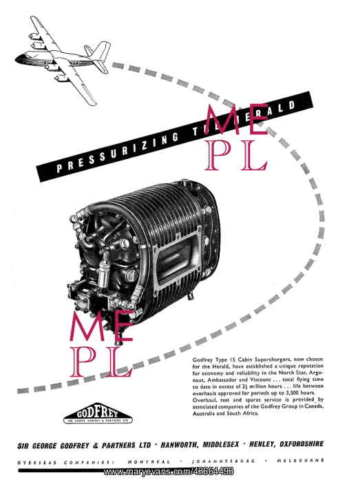 : Godfrey Aircraft Pressurization & Air Conditioning Equipment : Godfrey Aircraft Pressurization & Air Conditioning Equipment