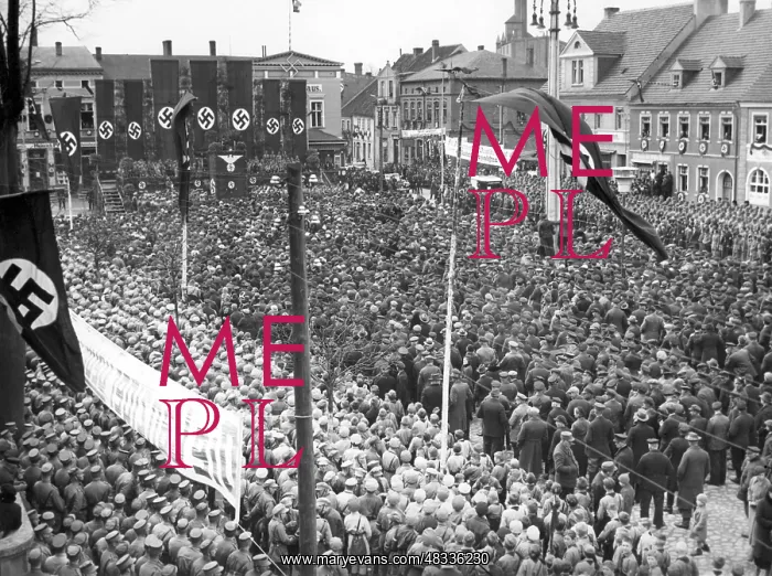 : Goebbels holding a speech after the election : Goebbels holding a speech after the election