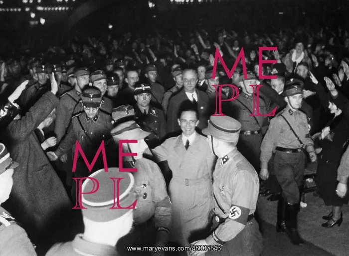 : Goebbels at an SA rally, 1934 : Goebbels at an SA rally, 1934