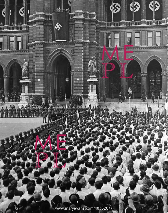 : Goebbels during a speech at the Vienna City Hall, 1938 : Goebbels during a speech at the Vienna City Hall, 1938