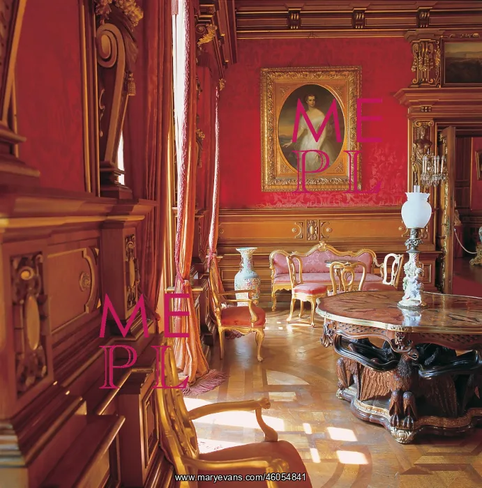 : Goedoelloe castle, red parlour : Goedoelloe castle, red parlour